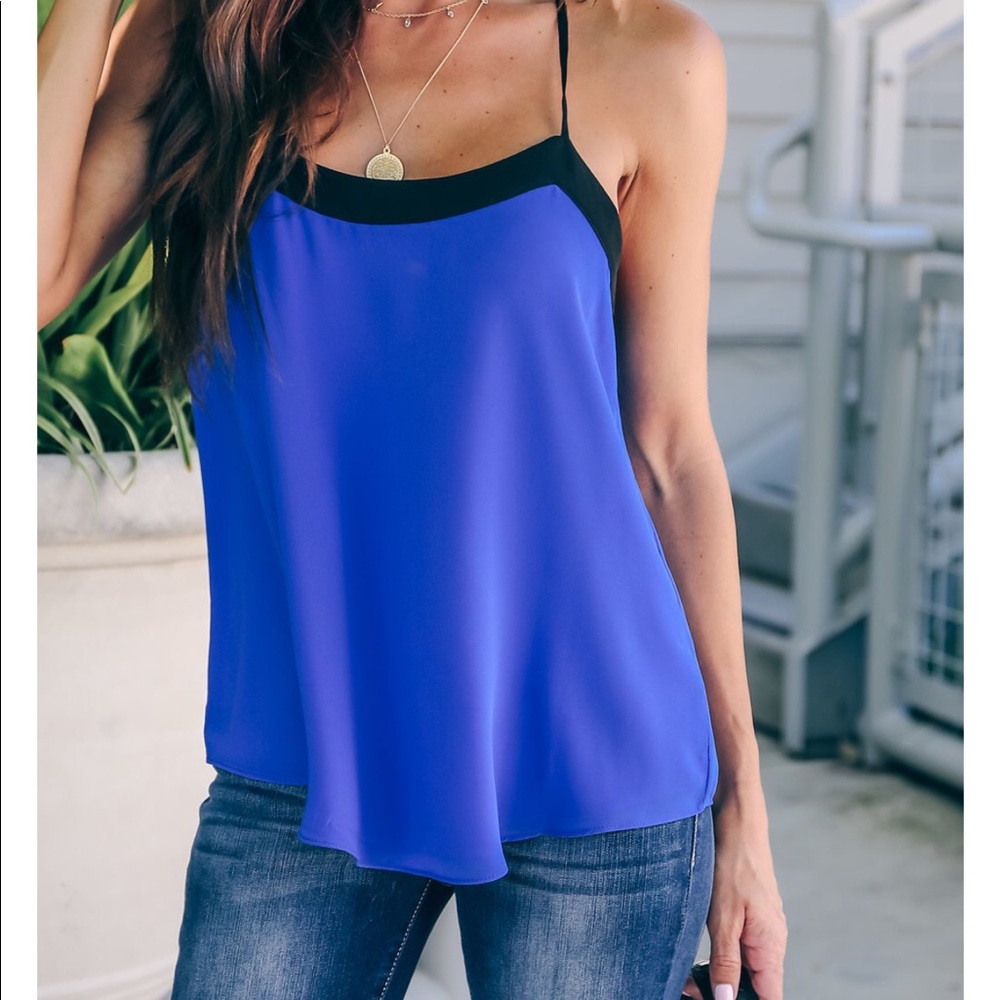 Blue/Black Tank